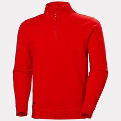 Bluza rozpinana do połowy Manchester Half Zip Sweatshirt 220 Alert Red