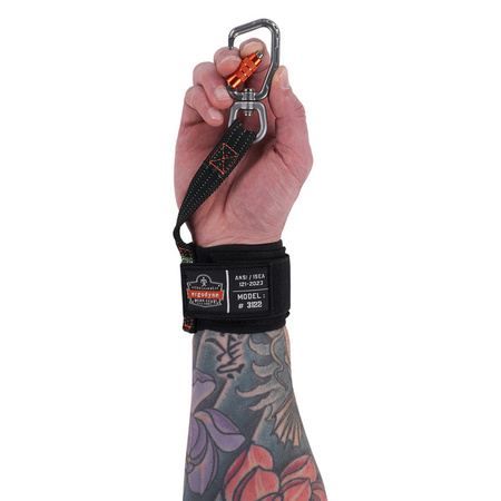 Smysz Na Nadgarstek Squids 3122 Pull-on Wrist Tool Lanyard - Carabiner Anchor - 5lbs / 2.3kg