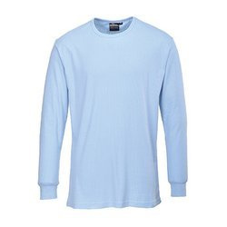 T-shirt B123 With Długimi Rękawami Błękitny