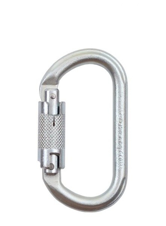 Karabinek Oval stalowy Twist Lock A425 zp CT