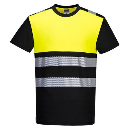 T-shirt Ostrzegawczy PW3 Klasy 1 Czarne/żółte