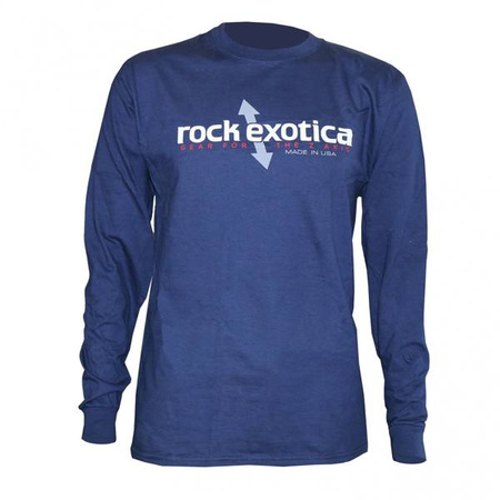 (WYCOFANE)Koszulka rockTee Navy Long Sleeve XL