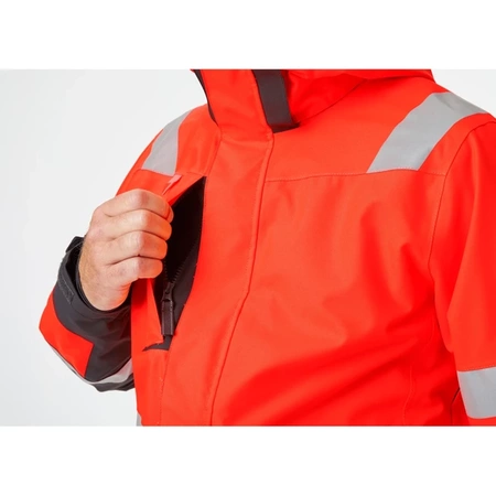 Kurtka wodoodporna Alna 2.0 Hi-Vis Shell Jacket 169 Red/ebony