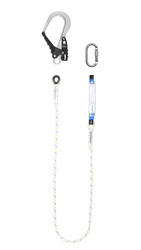 Amortyzator bezpieczeństwa z linką i zatrzaśnikami 1 x AZ011, 1 x AZ029 dł. 2m