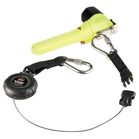 Lonża Rozłączana Ze Zwijaczem Do Narzędzi Squids 3000 Retractable Dual SS Carabiner - 0,45kg