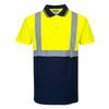 Koszulka Polo Dwukolorowa Yellow/granatowy S479