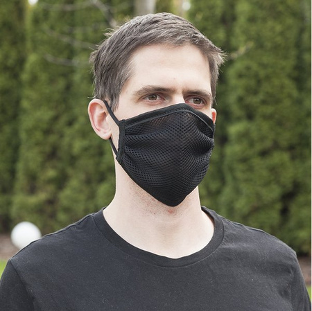 Maska dla sportowca wymiar 20x17,5cm Czarna