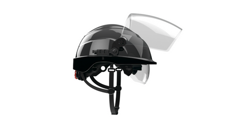 Kask Przemysłowy ATRA 20S Elektroizolacyjny With Wizjerką I Osłoną Yellow