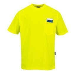 T-shirt Day-vis With Kieszonką Yellow