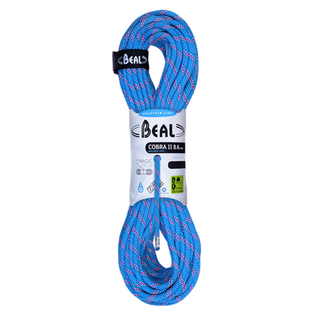 Rope Dynamiczna Cobra Unicore 8,6 Mm X 60 M Golden Dry Blue