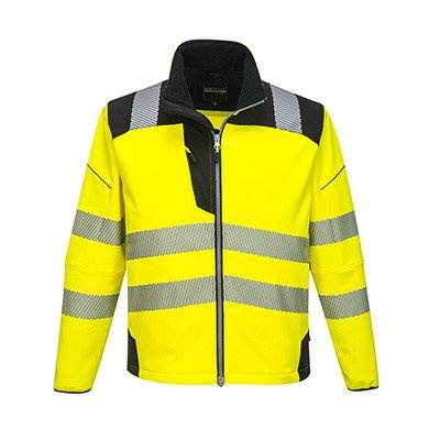 Softshell ostrzegawczy PW3 Zolty/Czarny XL T402