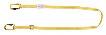 Lanyard Ograniczająca MSA Workman, Strap, 2m, Regulowana Length, Aluminiowa Carabiner Screw Lock