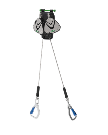 V-EDGE Pfl, 2,4 M, Rope, Podwójna, Aluminiowy Obrotowy Carabiner With Potrójnym Zamkiem (dolny)