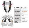 Harness Atom CE Lite, Czarna, Rozm. S
