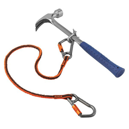Lonża Do Narzędzi Dwa Karabinki Squids 3118f(x) Standard Orange & Gray Tool Lanyard - 6,8kg