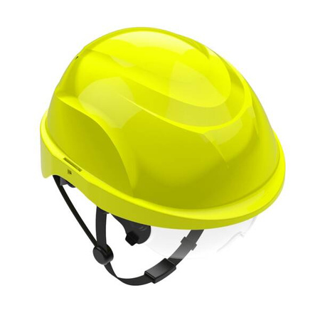Kask Przemysłowy ATRA 20 Elektroizolacyjny With Wizjerką Yellow Hi-viz