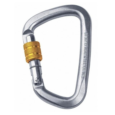 Carabiner D-shaped 50kn Steel Screw Lock