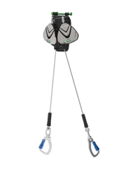 V-EDGE Pfl, 2,4 M, Rope, Podwójna, Aluminiowy Obrotowy Carabiner With Potrójnym Zamkiem (dolny)