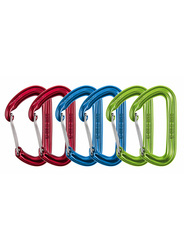 Zestaw karabinków Hawk Wire 6-pack - grey/blue/green