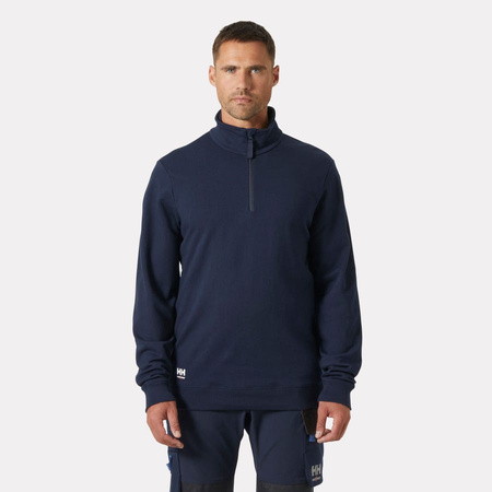 Bluza rozpinana do połowy Manchester Half Zip Sweatshirt 591 Navy