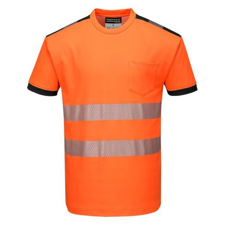 Koszulka T-shirt Ostrzegawczy PW3 Pomarańcz/black T181