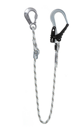 Linka bezpieczeństwa regulowana LB100 z zatrzaśnikami AZ003, AZ022 - dł. 1.6 m