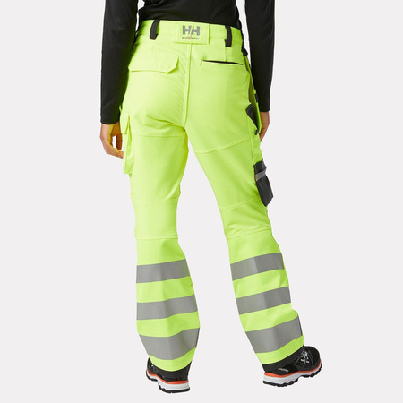 W Luna Hi Vis Cons Pant Cl 2 369 Yellow