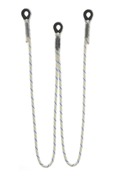 Podwójna linka bezpieczeństwa LB102 bez zatrzaśników dł. 2 m