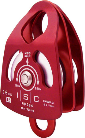 Pulley Double ISC Medium Double PRUSSIK 13 Mm 50kn B - Łożysko Kulkowe