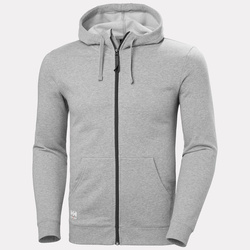 Bluza z kapturem rozpinana Classic Zip Hoodie 930 Grey Melange