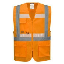 Kamizelka Executive Glowtex With Zamkiem Ezee G456 Pomarańczowa