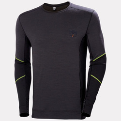 Koszulka termoaktywna Hh Lifa Merino Crewneck 999 Black/Ebony