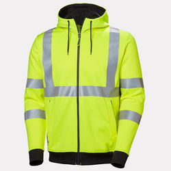 Bluza z kapturem rozpinana Addvis Zip Hoodie 360 Yellow