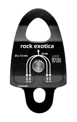 Bloczek Machined Rescue Pulley (Double/Black)