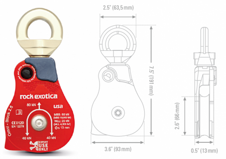 Pulley Omni-block 2,6“ (single)