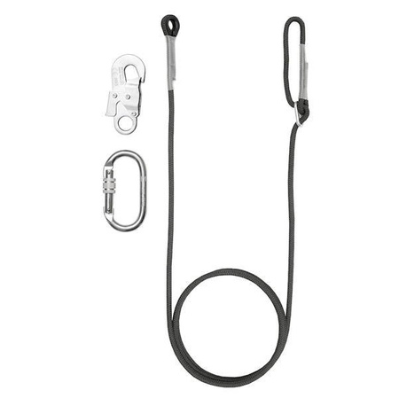 Aramidowa Pozioma Rope Kotwicząca LP200FLR Zatrzaśnikami AZ 002 I AZ 011