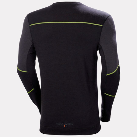 Hh Lifa Merino Crewneck 999 Black/Ebony
