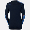 Koszulka termoaktywna W Hh Lifa Merino Crewneck 595 Navy/Stone Blue