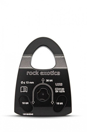 Pulley Machined Rescue Pulley (single/black)
