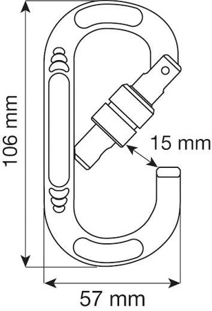 Karabinek zakręcany Oval compact Lock