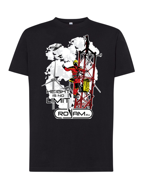 walktheline ツアーTシャツ　EU 赤 Koszulka T-shirt Rojam z nadrukiem Height Is No Limit | Praca na