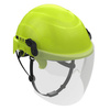 Kask Przemysłowy ATRA 20S Elektroizolacyjny With Wizjerką I Osłoną Yellow Hi-viz