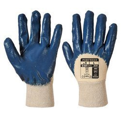Lekka Rękawica Nitrylowa Ze Ściągaczem Granatowa