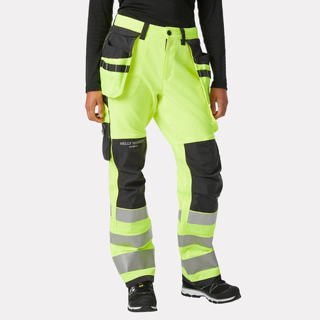 W Luna Hi Vis Cons Pant Cl 2 369 Yellow
