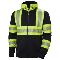 Bluza z kapturem Icu Hi Vis Zip Hoodie 369 Yellow/ebon