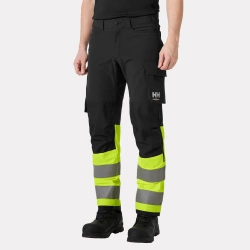 Spodnie Alna 4X Hi Vis Work Pants Class 1 369 Yellow/ebon