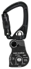 Karabinek z krętlikiem i bloczkiem pojedynczym Omni-Block 1.1" SwivaBiner Top czarny