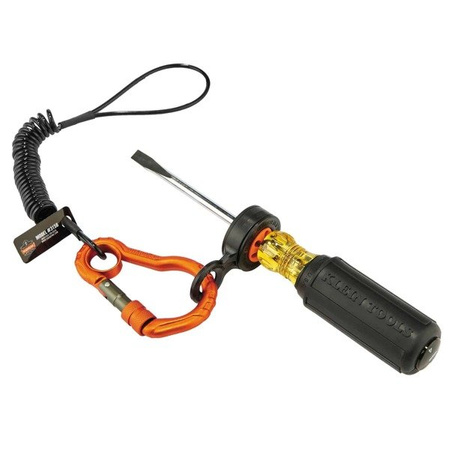 Lonża Do Narzędzi Squids® 3156 Coil Tool Lanyard With Single Carabiner - 0,9kg