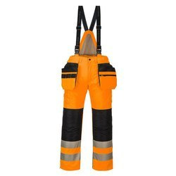 Ogrodniczki Ostrzegawcze Zimowe PW3 Pomarańczowo/czarne