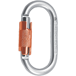 Karabinek Oval stalowy Twist Lock